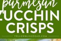 Baked Parmesan Zucchini Crisps - Appetizers