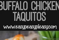 Buffalo Chicken Taquitos - Appetizers