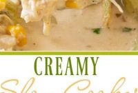 Creamy Crockpot White Chicken Chili - Appetizers