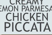Creamy Lemon Parmesan Chicken Piccata - Appetizers