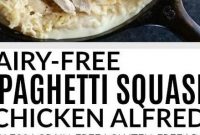 Dairy-free Spaghetti Squash Chicken Alfredo - Appetizers
