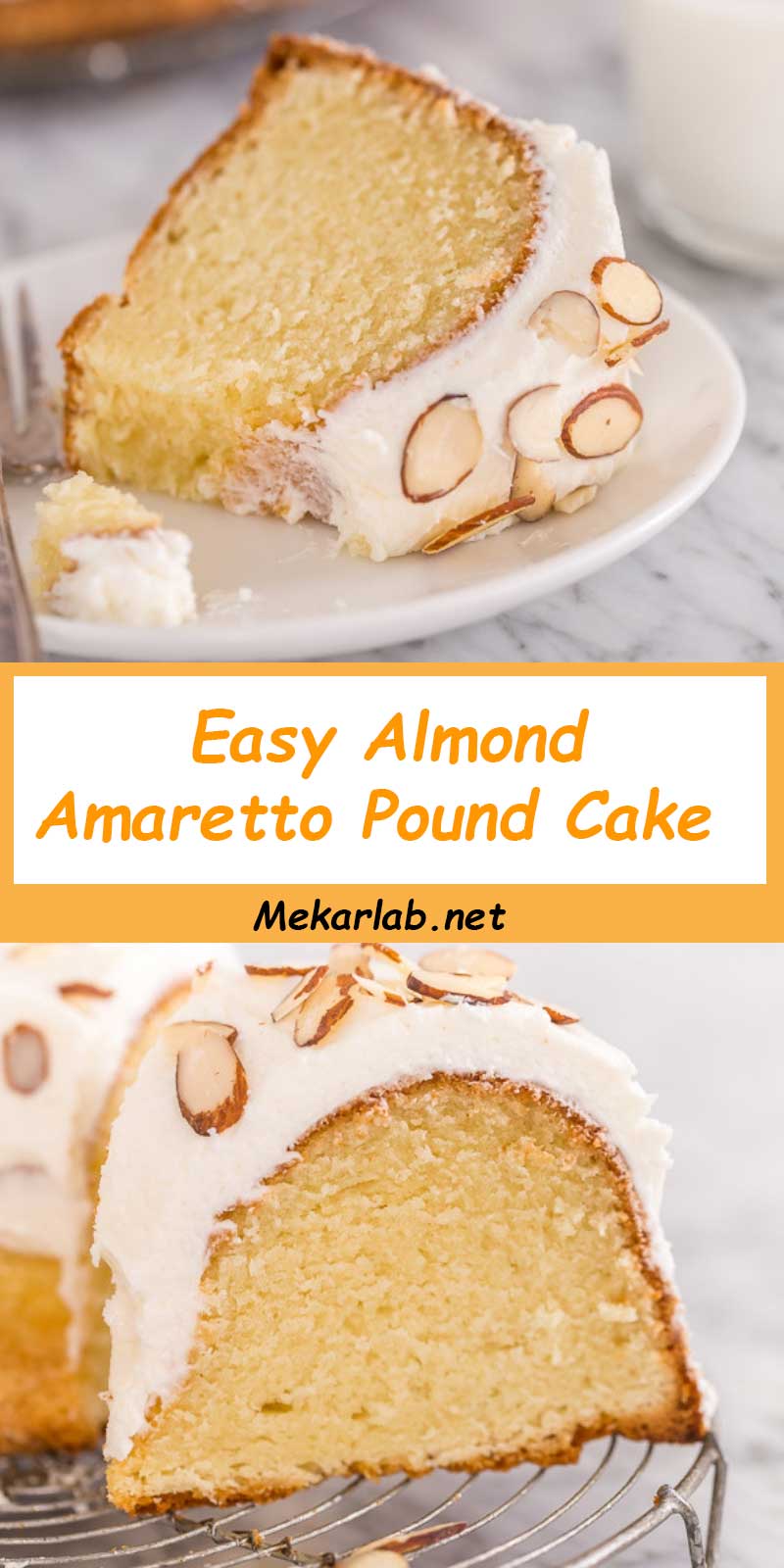 Easy Almond Amaretto Pound Cake 