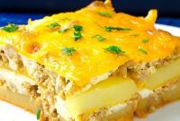 Hamburger Potato Cheese Casserole Recipe