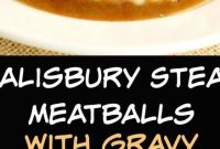 Salìsbury Steak Meatballs wìth Mushroom Gravy - Appetizers