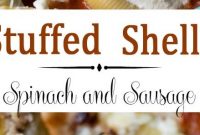 Sausage Stuffed Shells With Spinach Recipe - Appetizers