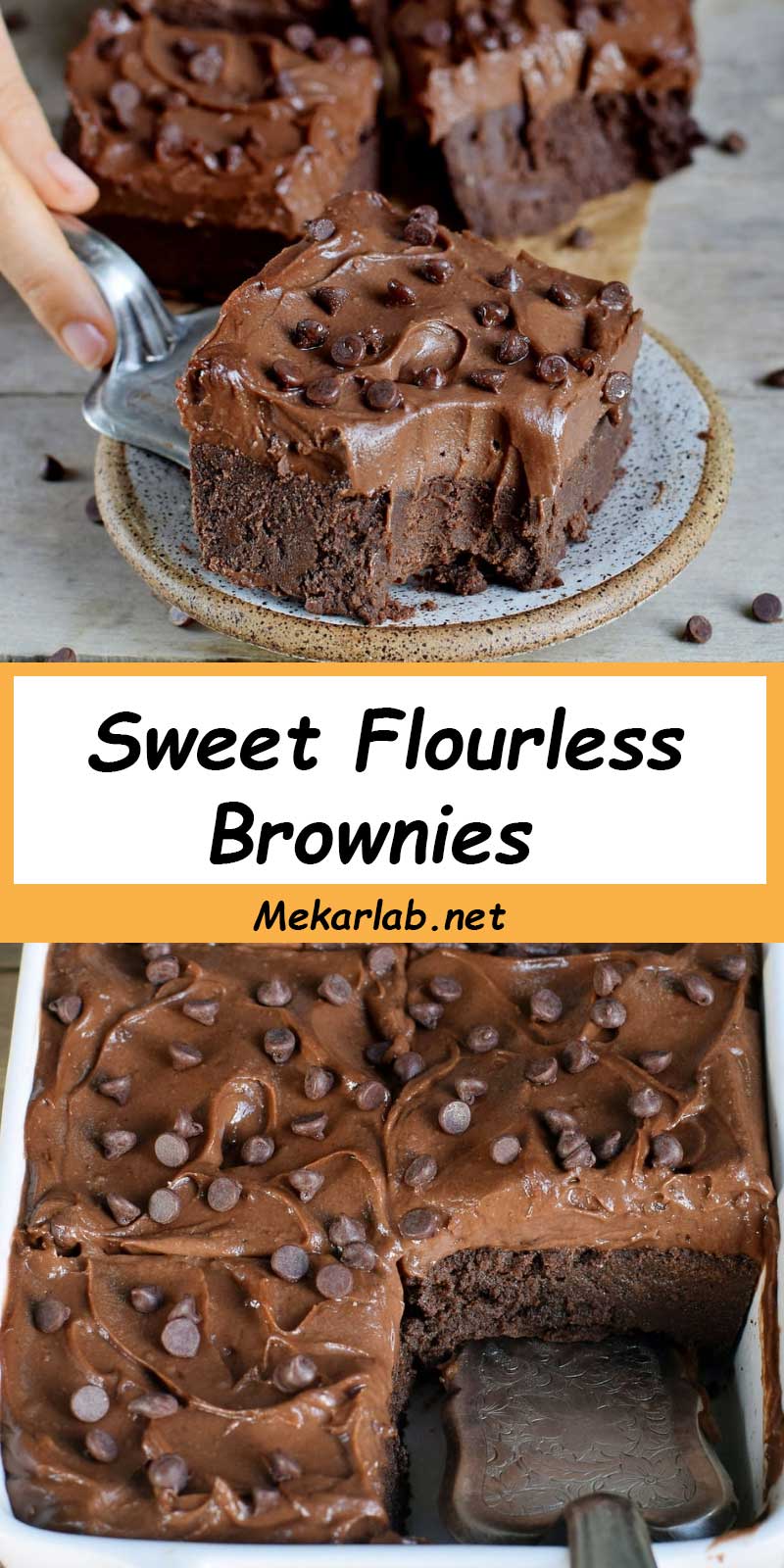 Sweet Flourless Brownies