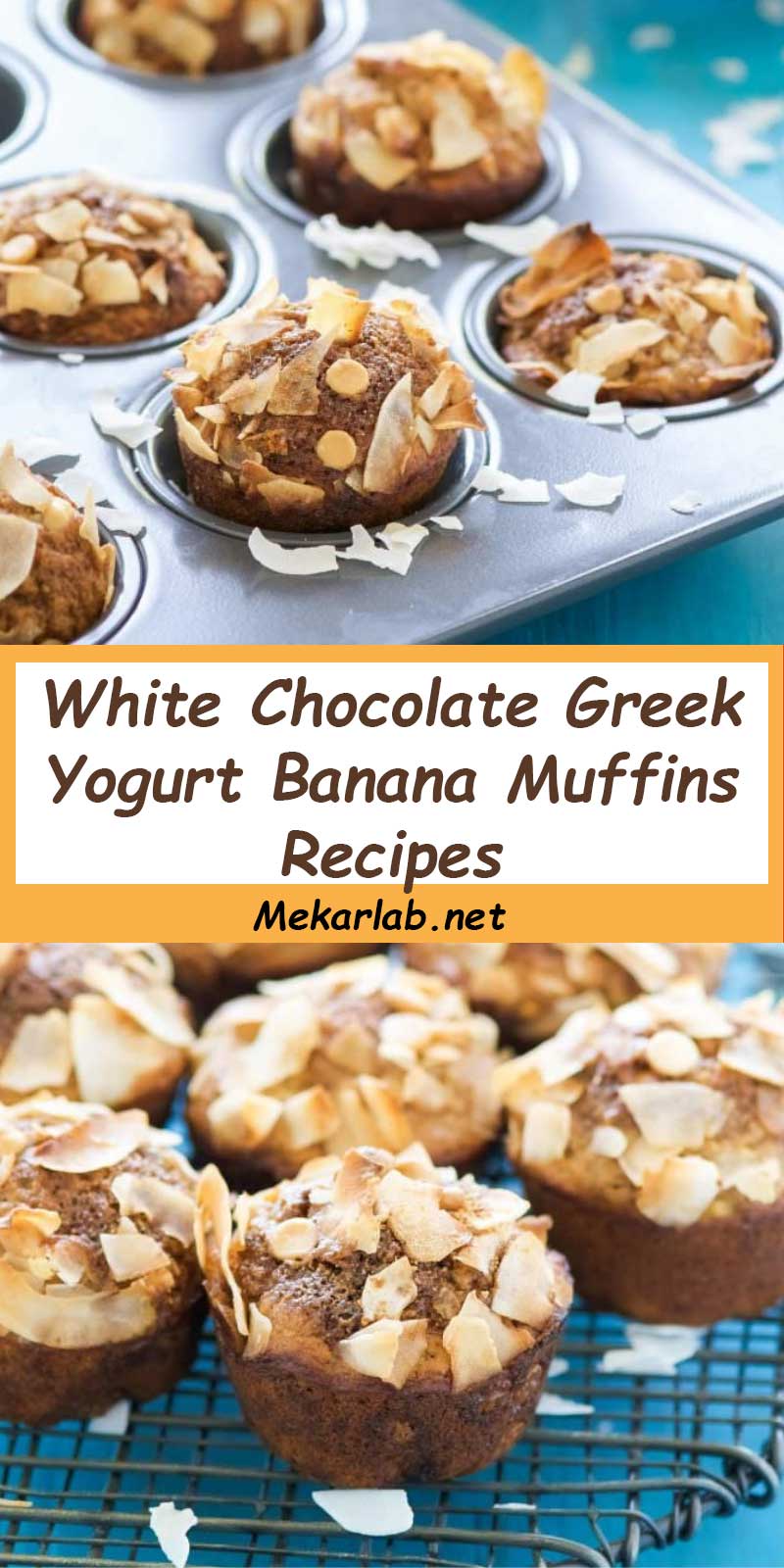 White Chocolate Greek Yogurt Banana Muffins Recipes