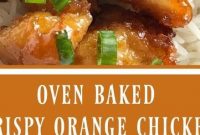 Baked Crispy Orange Chicken - Appetizers