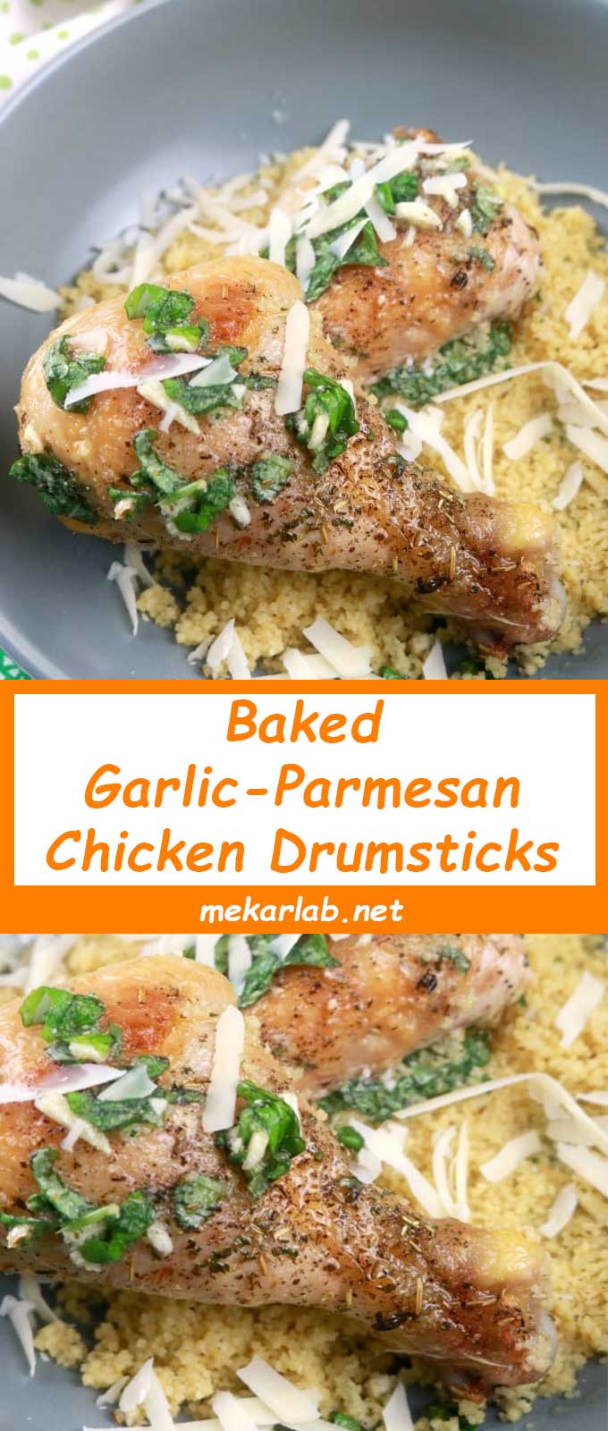 Baked Garlic-Parmesan Chicken Drumsticks