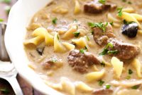 Beef Stroganoff Soup - FoodinGrill