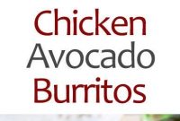 Chicken and Avocado Burritos - Healthy Living and Lifestyle