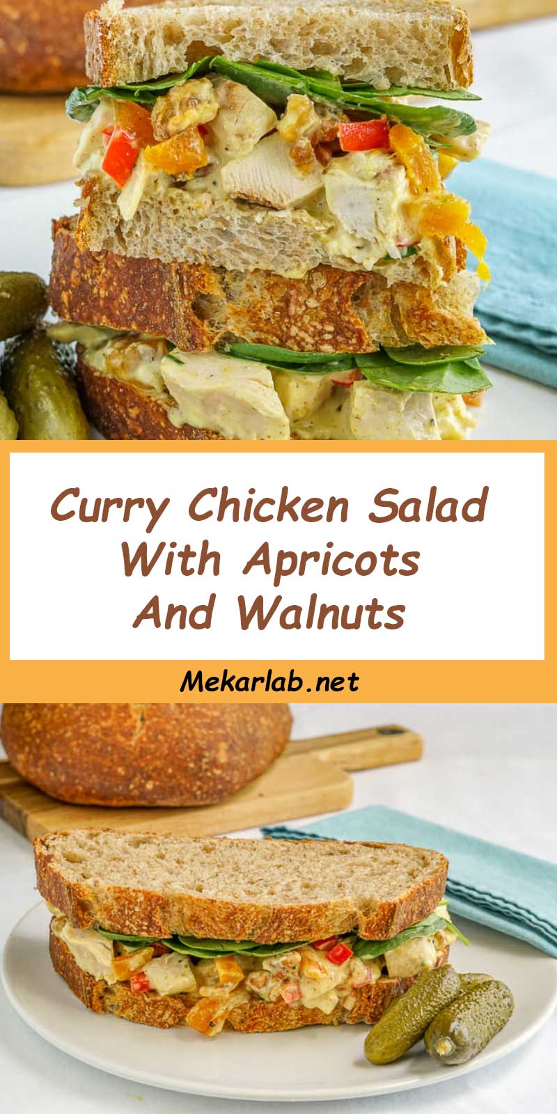 Curry Chicken Salad With Apricots And Walnuts