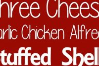 Julie's Chicken Alfredo Stuffed Shells