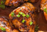Marinated Oven Baked Chicken Thighs