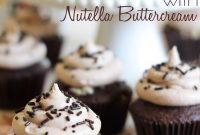 Nutella Cupcakes with Nutella Buttercream