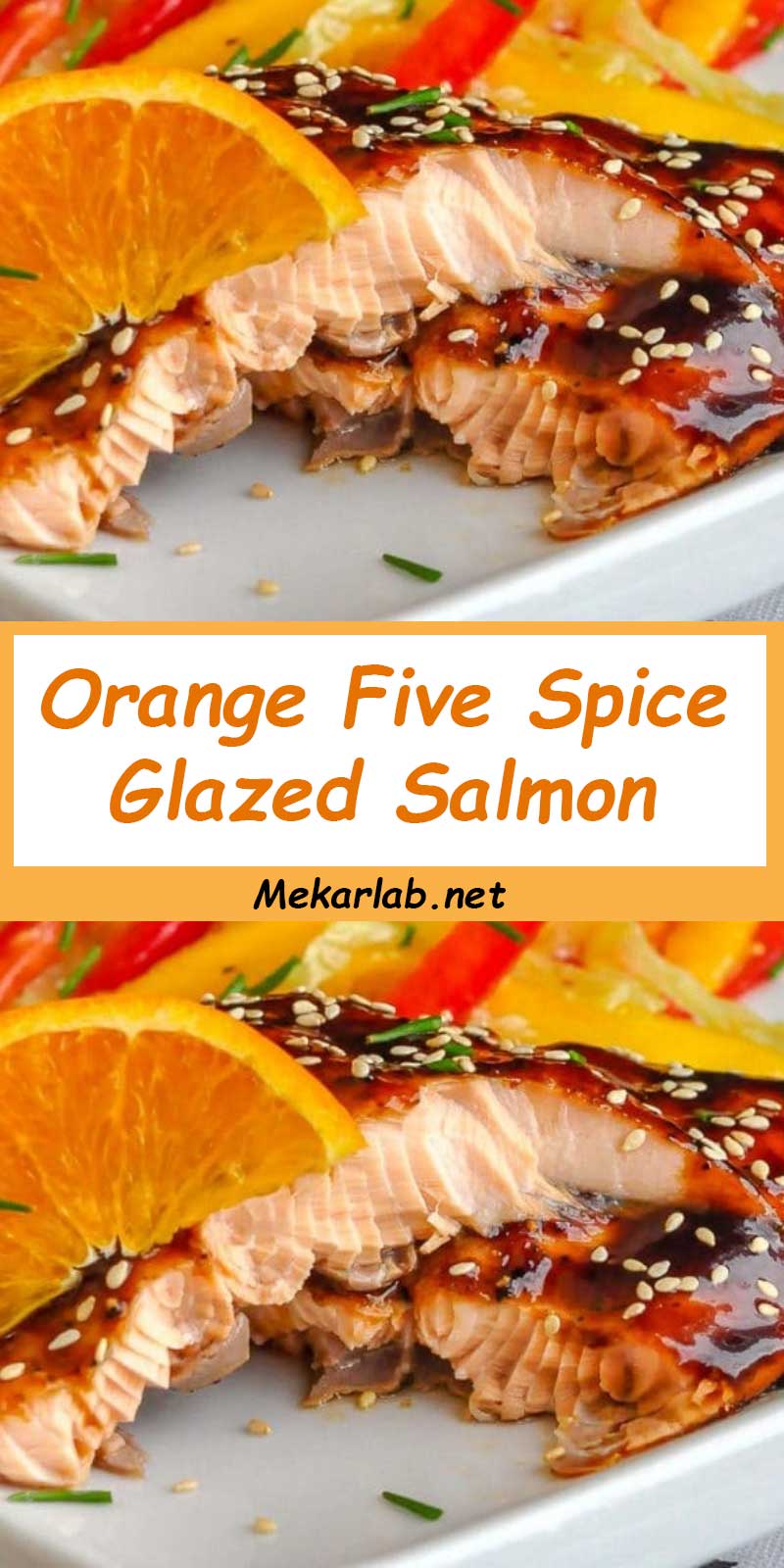 Orange Five Spice Glazed Salmon