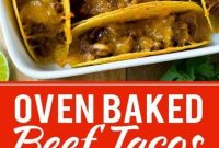 Oven Baked Beef Tacos - Mom's Recipe Healthy