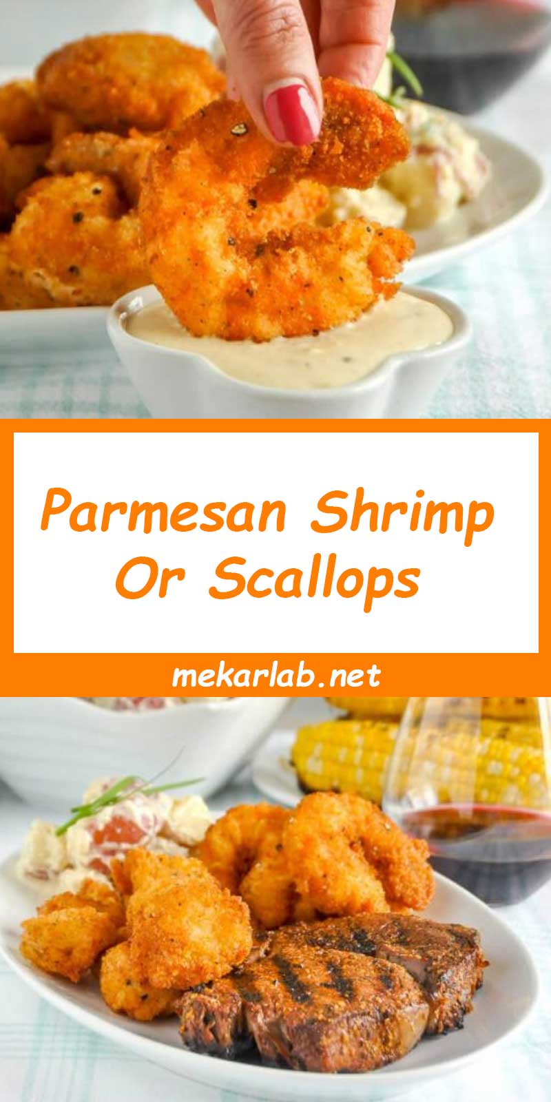 Parmesan Shrimp Or Scallops