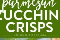 Parmesan Zucchini Crisps - Mom's Recipe Healthy
