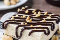 Peanut Ice Cream Cake - FoodinGrill