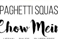 Spaghetti Squash Chow Mein - Appetizers