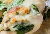 Spinach Artichoke Smothered Chicken Breast - Appetizers