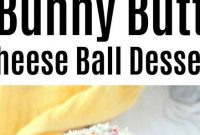 Sweet Bunny Butt Cheese Ball Easter Dessert with Coconut