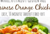 This easy Whole30 Chinese orange chicken