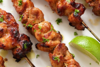 Peruvian Grilled Chicken Skewers | Food Blogger