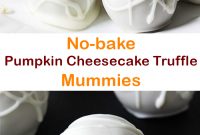 No-bake Pumpkin Cheesecake Truffle Mummies