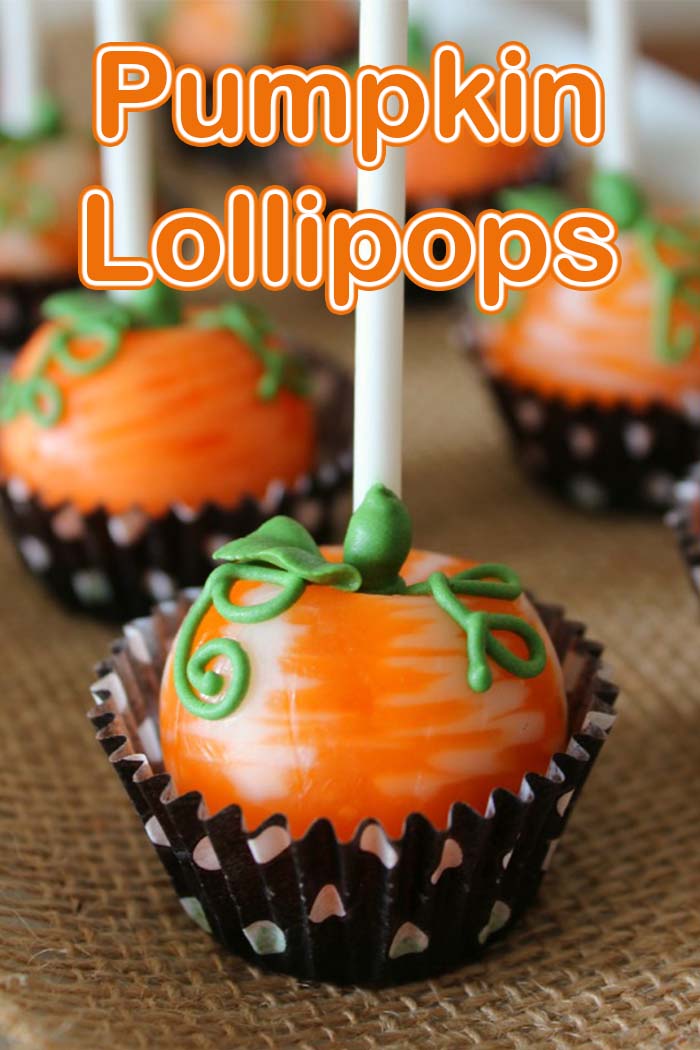Pumpkin Lollipops