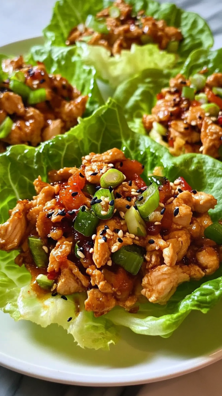 Asian Chicken Lettuce Wraps Recipe