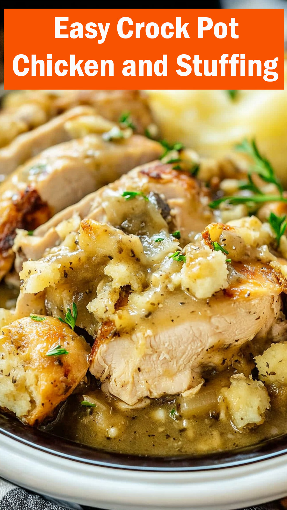 Easy Crock Pot Chicken and Stuffing Recipe