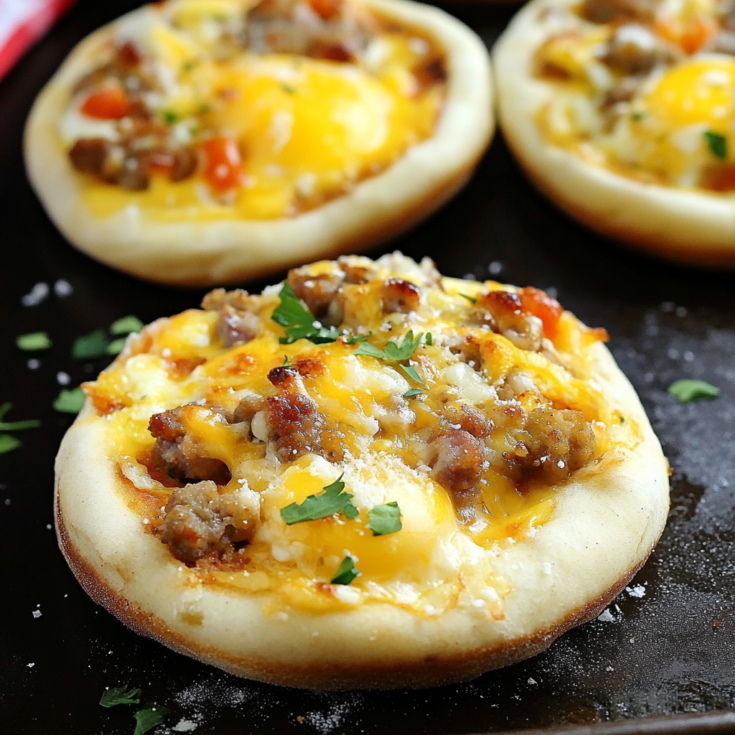 English Muffin Breakfast Pizzas