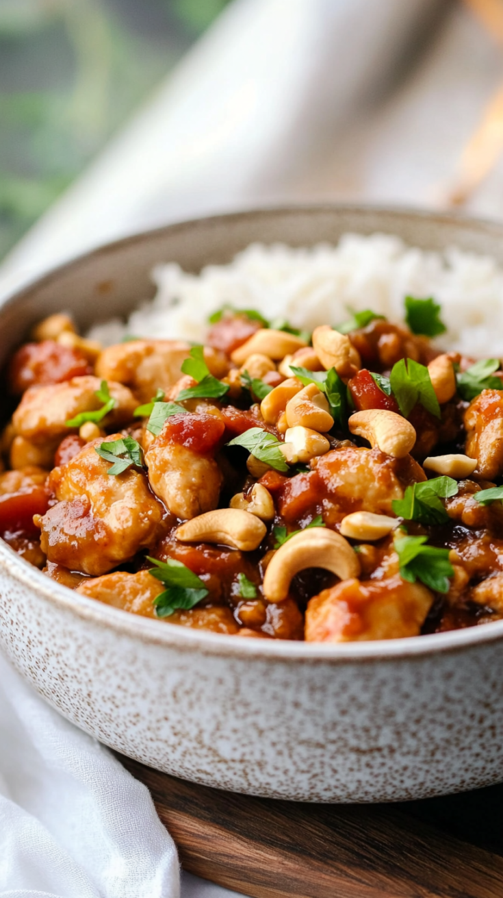 Slow Cooker Cashew Chicken Recipe