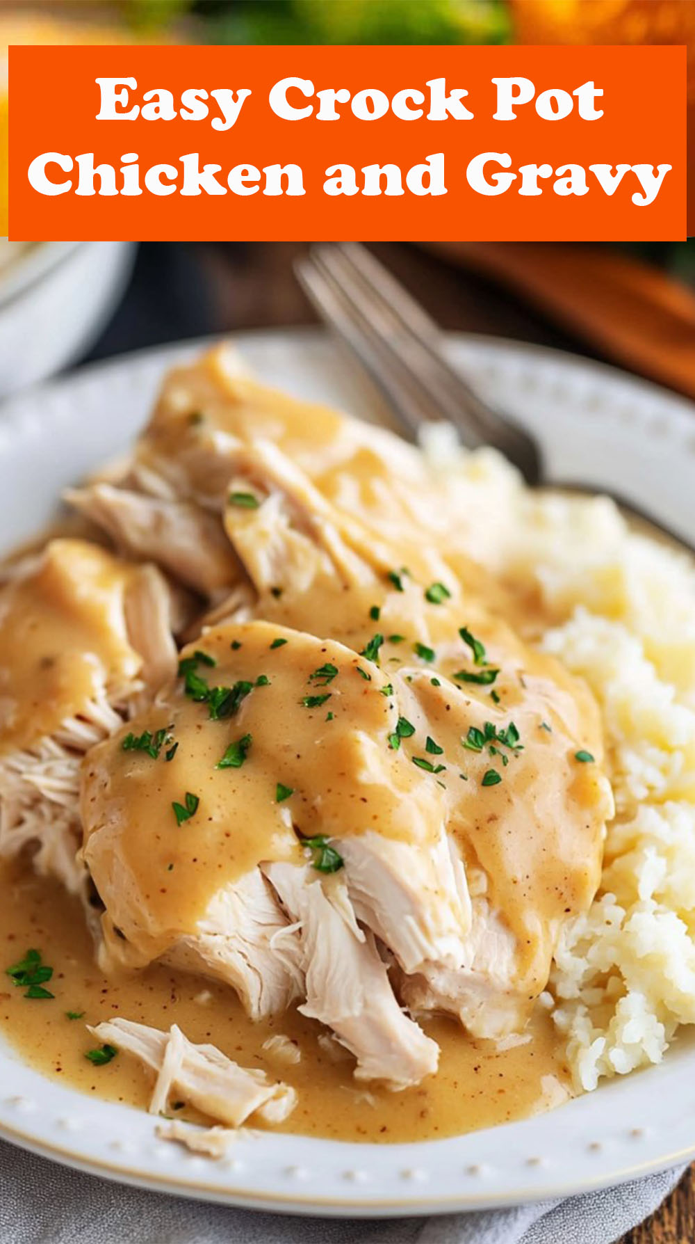 Easy Crock Pot Chicken and Gravy